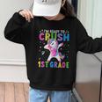 I'm Ready For First Grade Back To School 1st Grade Girls Graphic Kid Sweatshirt I'm Ready For First Grade Back To School 1st Grade Girls Graphic Kid Sweatshirt