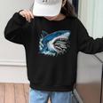 Kids Shark With School Books Back To School Shark Lovers Graphic Kid Sweatshirt Kids Shark With School Books Back To School Shark Lovers Graphic Kid Sweatshirt