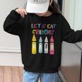 Kindergarten Back To School Crayons Let's Eat Crayon Graphic Kid Sweatshirt Kindergarten Back To School Crayons Let's Eat Crayon Graphic Kid Sweatshirt