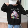 Little Miss Homeschool Back To School Girls Homeschool Graphic Kid Sweatshirt Little Miss Homeschool Back To School Girls Homeschool Graphic Kid Sweatshirt