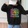 Little Miss Kindergarten Kids Girls Pencil Back To School Graphic Kid Sweatshirt Little Miss Kindergarten Kids Girls Pencil Back To School Graphic Kid Sweatshirt