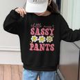 Little Miss Sassy Pants Back To School Girls Graphic Kid Sweatshirt