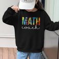 Math Coach For Work Tie Dye Back To School Appreciation Day Graphic Kid Sweatshirt