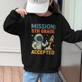 Mission Fifth 5th Grade Accepted Back To School Vintage Graphic Kid Sweatshirt Mission Fifth 5th Grade Accepted Back To School Vintage Graphic Kid Sweatshirt