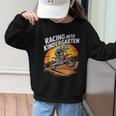 Motocross Back To School Dirt Bike Racing Into Kindergarten Graphic Kid Sweatshirt Motocross Back To School Dirt Bike Racing Into Kindergarten Graphic Kid Sweatshirt