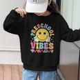 Preschool Vibes Smile Face Back To School Kinder Girls Kids Graphic Kid Sweatshirt Preschool Vibes Smile Face Back To School Kinder Girls Kids Graphic Kid Sweatshirt
