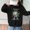 Ready To Crush Kindergarten Cute Robot Back To School Graphic Kid Sweatshirt Ready To Crush Kindergarten Cute Robot Back To School Graphic Kid Sweatshirt