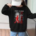 Ready To Crush Second Grade Soccer USA Flag Back To School Graphic Kid Sweatshirt Ready To Crush Second Grade Soccer USA Flag Back To School Graphic Kid Sweatshirt