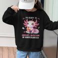 Ready To Kindergarten Axolotl Questions Back To School Girls Graphic Kid Sweatshirt Ready To Kindergarten Axolotl Questions Back To School Girls Graphic Kid Sweatshirt