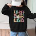 Retro Groovy In My Middle School Era Back To School Graphic Kid Sweatshirt