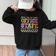 Retro Groovy Office Staff Life Flowers Back To School Graphic Kid Sweatshirt Retro Groovy Office Staff Life Flowers Back To School Graphic Kid Sweatshirt