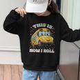 This Is How I Roll School Bus Driver Back To School Graphic Kid Sweatshirt This Is How I Roll School Bus Driver Back To School Graphic Kid Sweatshirt