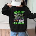 Rollin' Into 3rd Grade Monster Truck Back To School Boys Graphic Kid Sweatshirt