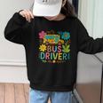 School Bus Driver Boho Floral Leopard Back To School Womens Graphic Kid Sweatshirt School Bus Driver Boho Floral Leopard Back To School Womens Graphic Kid Sweatshirt