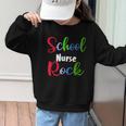 School Nurse Rock Back To School -Funny Nurses School Graphic Kid Sweatshirt