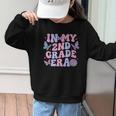 In My Second 2nd Grade Era Groovy Back To School Students Graphic Kid Sweatshirt