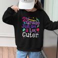 Second Grade Just Got Cuter Cute 2nd Grade Back To School Graphic Kid Sweatshirt Second Grade Just Got Cuter Cute 2nd Grade Back To School Graphic Kid Sweatshirt