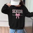 Senior 2027 Floral Pink Bow Back To School Class Of 2027 Graphic Kid Sweatshirt Senior 2027 Floral Pink Bow Back To School Class Of 2027 Graphic Kid Sweatshirt