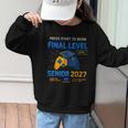 Senior Class Of 2027 Back To School Gamer Senior 2027 Graphic Kid Sweatshirt Senior Class Of 2027 Back To School Gamer Senior 2027 Graphic Kid Sweatshirt