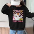 Silly Goose Third Grade Grade Back To School Coquette Girly Graphic Kid Sweatshirt