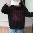 SLP Love Inspire Teach Pink Bow Back To School Graphic Kid Sweatshirt