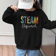 STEAM Squad For Work Tie Dye Back To School Appreciation Day Graphic Kid Sweatshirt