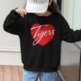 Tigers Heart Back To School Spirit R Graphic Kid Sweatshirt Tigers Heart Back To School Spirit R Graphic Kid Sweatshirt