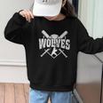 Wolves Baseball Back To School Spirit Graphic Kid Sweatshirt Wolves Baseball Back To School Spirit Graphic Kid Sweatshirt