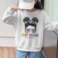 2nd Grade Vibes Messy Hair Bun Girl Back To School First Day Graphic Kid Sweatshirt 2nd Grade Vibes Messy Hair Bun Girl Back To School First Day Graphic Kid Sweatshirt