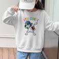 4th Grade Crew Dalmatian Dog Dabbing Back To School Premium Tri-Blend Graphic Kid Sweatshirt