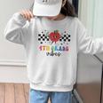 4th Grade Vibes Retro Groovy Apple Back To School Graphic Kid Sweatshirt
