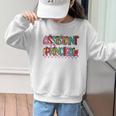 Assistant Principal Coquette Bow Pencil Cute Back To School Graphic Kid Sweatshirt Assistant Principal Coquette Bow Pencil Cute Back To School Graphic Kid Sweatshirt