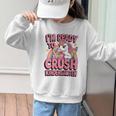 Back To School I'm Ready To Crush Kindergarten Unicorn Graphic Kid Sweatshirt Back To School I'm Ready To Crush Kindergarten Unicorn Graphic Kid Sweatshirt