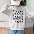 Biblical Alphabet Religious Christian Kids Back To School Graphic Kid Sweatshirt Biblical Alphabet Religious Christian Kids Back To School Graphic Kid Sweatshirt