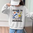 Boys Kid Back To School Goose Quackers Quack To School Graphic Kid Sweatshirt Boys Kid Back To School Goose Quackers Quack To School Graphic Kid Sweatshirt