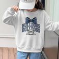 Bulldogs Mascot Team Spirit Sports Fan Back To School Graphic Kid Sweatshirt Bulldogs Mascot Team Spirit Sports Fan Back To School Graphic Kid Sweatshirt