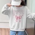 Class Of 2027 Preppy Coquette Bow Back To School Graduation Premium Tri-Blend Graphic Kid Sweatshirt