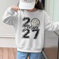 Class Of 2027 Volleyball Senior 2027 Back To School Graphic Kid Sweatshirt