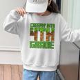 Creepin’ Into 4th Grade Kids Boy Gamer Pixel Back To School Performance Graphic Kid Sweatshirt