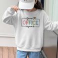 Cute Front Office Squad Secretary Admin Back To School Women Graphic Kid Sweatshirt