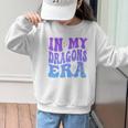 In My Dragons Era Back To School Spirit Game Retro Groovy Graphic Kid Sweatshirt In My Dragons Era Back To School Spirit Game Retro Groovy Graphic Kid Sweatshirt