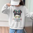 Fifth Grade Vibes Messy Hair Bun Girl Back To School 5th Graphic Kid Sweatshirt Fifth Grade Vibes Messy Hair Bun Girl Back To School 5th Graphic Kid Sweatshirt