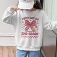 First Day Of 2nd Grade Coquette Back To School Girls Kids Graphic Kid Sweatshirt First Day Of 2nd Grade Coquette Back To School Girls Kids Graphic Kid Sweatshirt
