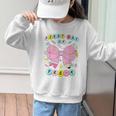 First Day Of Pre-K Girls Coquette Bow Back To School Kids Graphic Kid Sweatshirt First Day Of Pre-K Girls Coquette Bow Back To School Kids Graphic Kid Sweatshirt