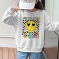 Girls 1st Grade Vibes Smile Face Back To School First Grade Graphic Kid Sweatshirt