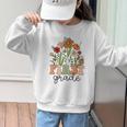 Groovy First Grade Wildflowers Back To School 1st Grade Graphic Kid Sweatshirt Groovy First Grade Wildflowers Back To School 1st Grade Graphic Kid Sweatshirt