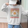 Groovy School Counselor Cute Daisy Flower Back To School Graphic Kid Sweatshirt Groovy School Counselor Cute Daisy Flower Back To School Graphic Kid Sweatshirt