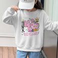 Hello Fourth 4th Grade Leopard Tie Dye Girl Back To School Graphic Kid Sweatshirt Hello Fourth 4th Grade Leopard Tie Dye Girl Back To School Graphic Kid Sweatshirt