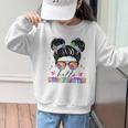 Hello Kindergarten Shirt Messy Bun Tie Dye Back To School Graphic Kid Sweatshirt Hello Kindergarten Shirt Messy Bun Tie Dye Back To School Graphic Kid Sweatshirt