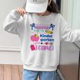 Kids Back To School Here I Come Kindergarten Girls TK Grad Graphic Kid Sweatshirt